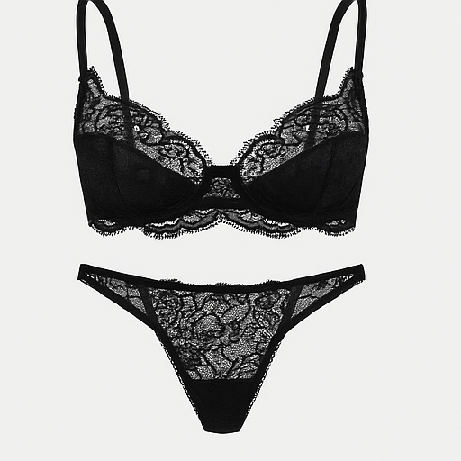 Conjunto Encaje “Noir Sensation”